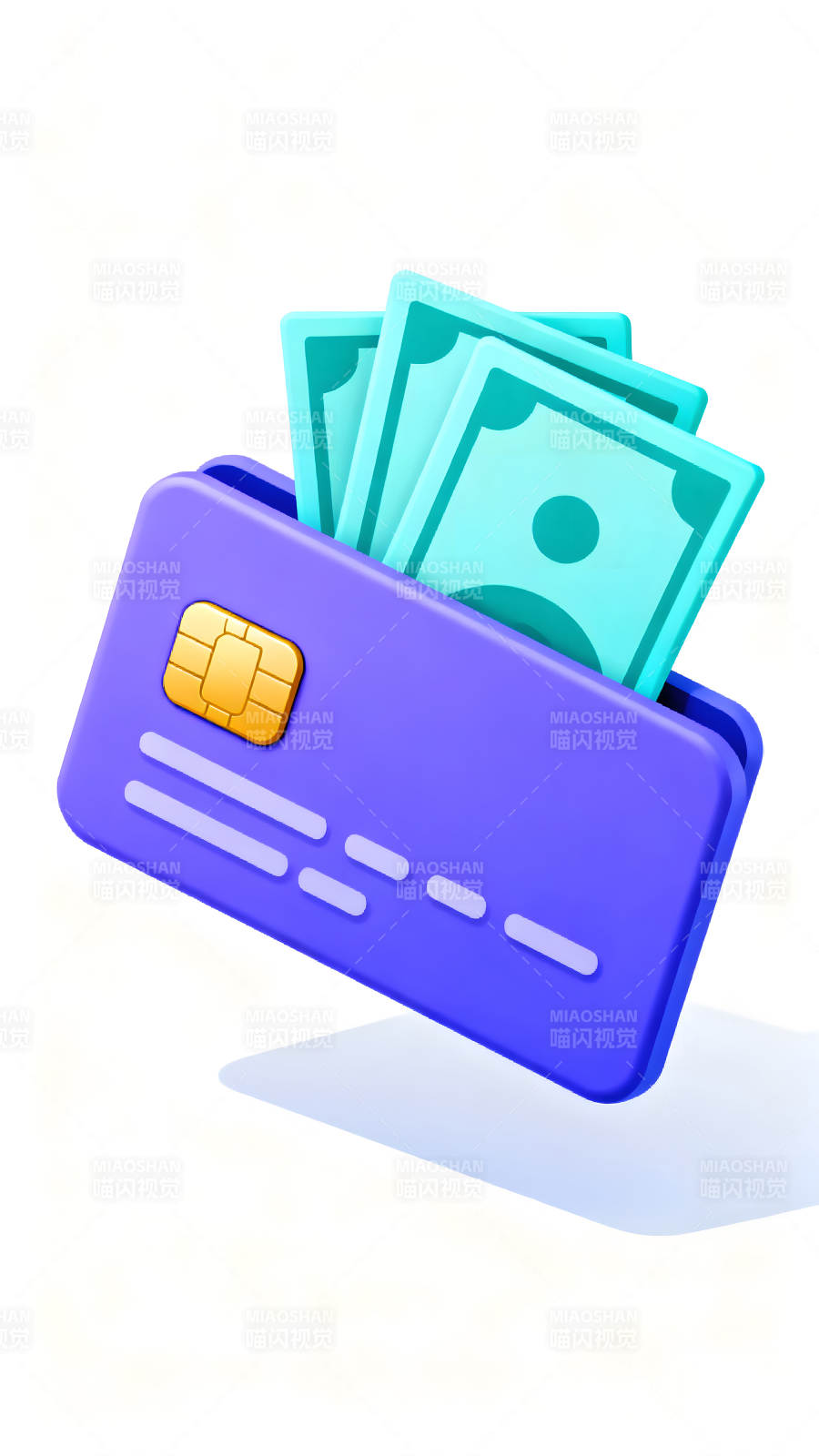 钱包里装满现金和信用卡图片