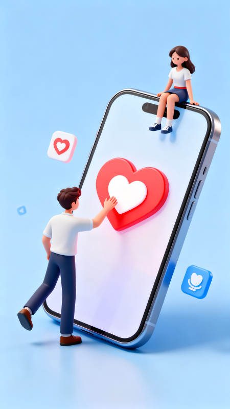 社交媒体互动概念图图片