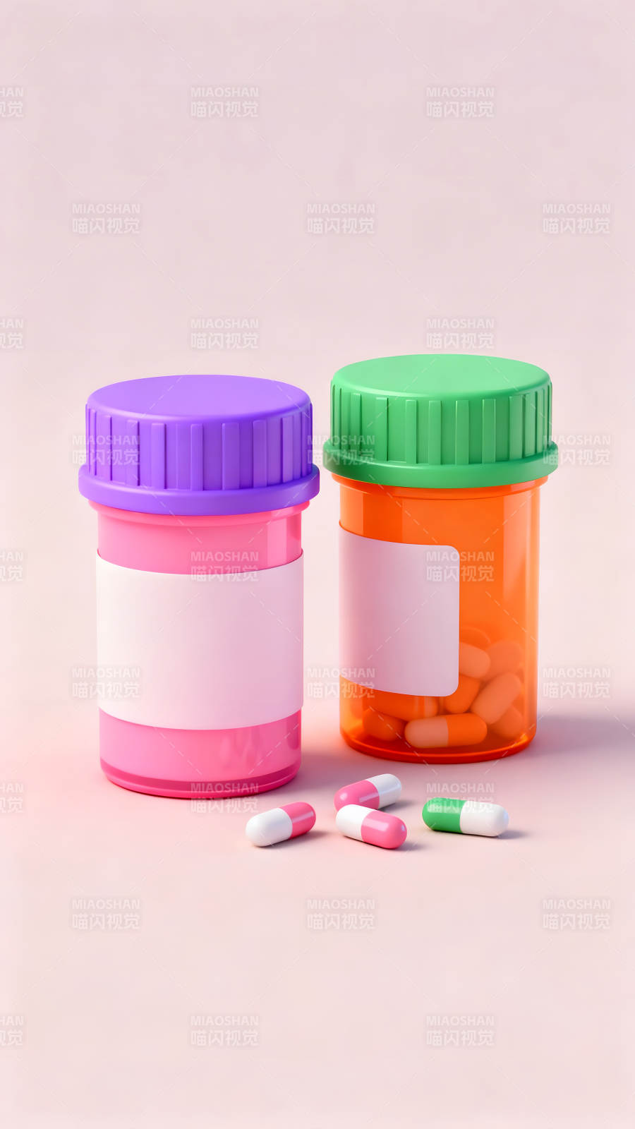 药品展示药瓶药丸静物图片