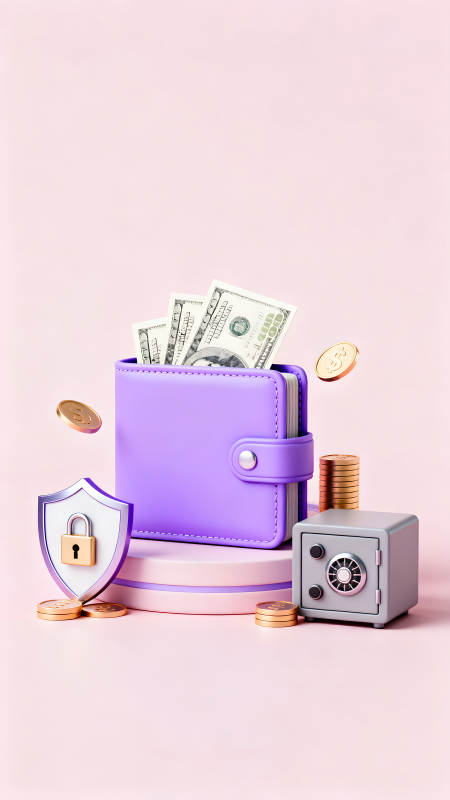 钱包钞票硬币保险箱安全保护图片