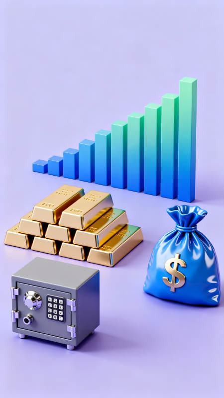 财富增长与安全保护的生动画面图片