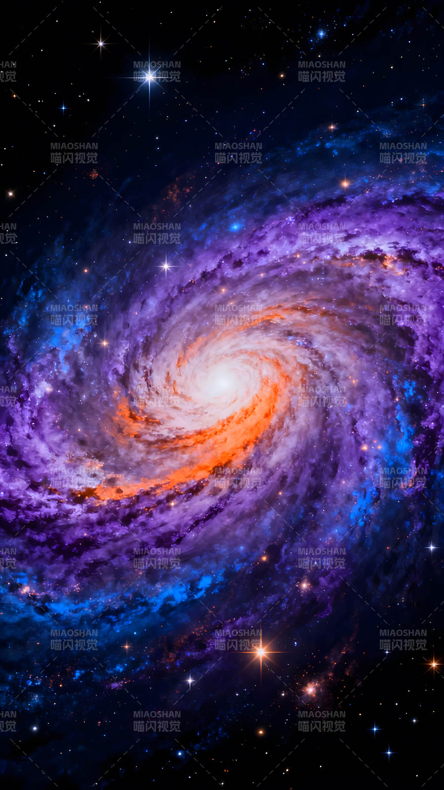 绚丽星云漩涡宇宙深空奇景图片