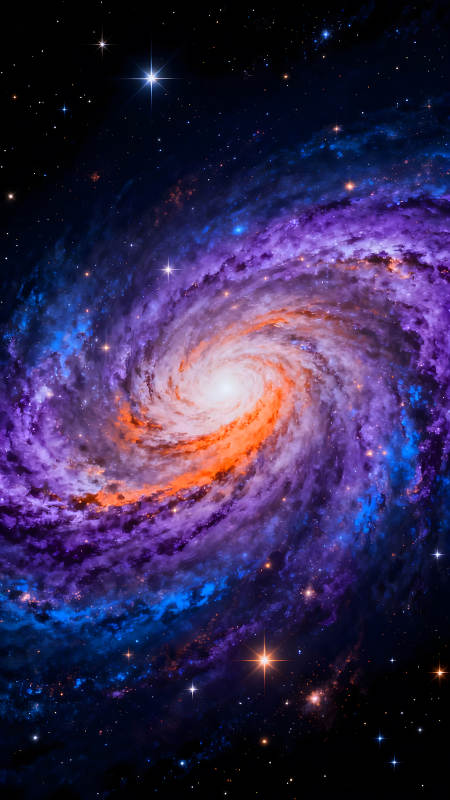 绚丽星云漩涡宇宙深空奇景图片