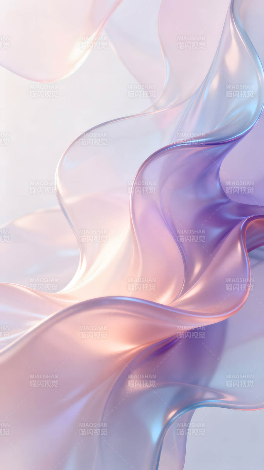 梦幻般的褶皱丝绸在光线下飘动图片