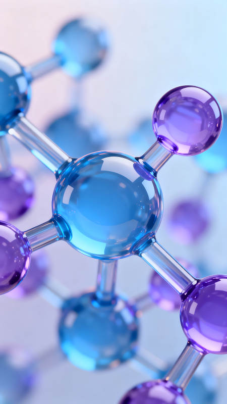 分子模型特写光线通透感强图片