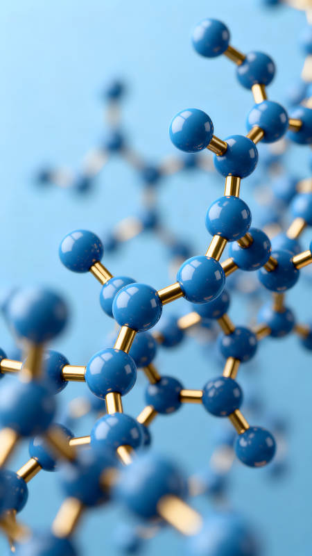 分子结构图蓝色原子链接图片