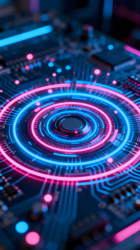 电子电路图科技感十足图片