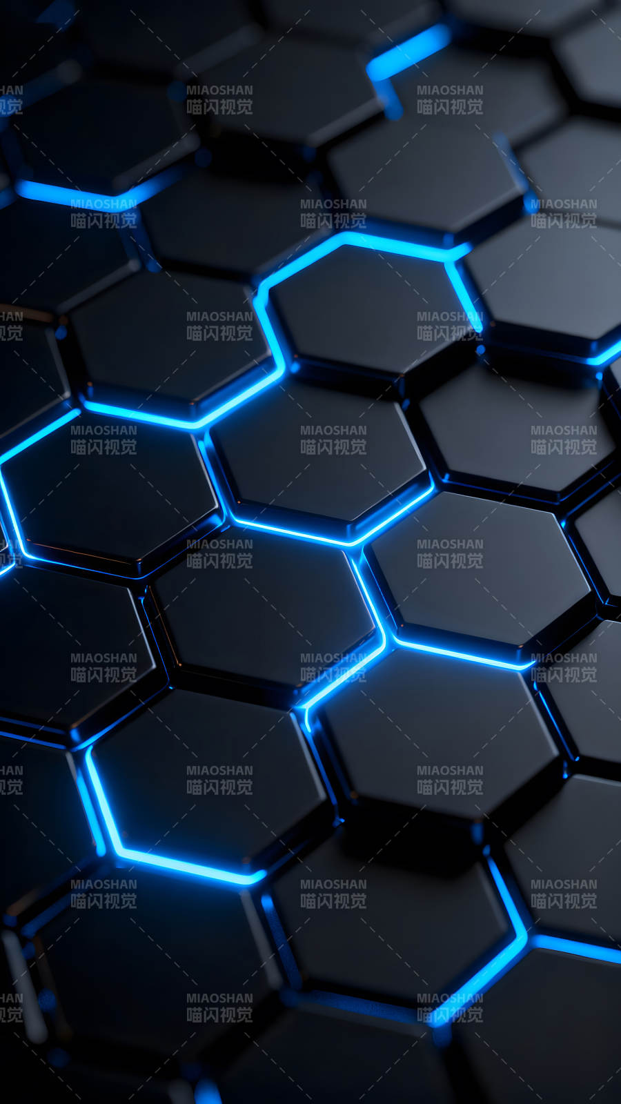 蓝光蜂窝结构图片