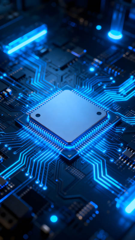 电路板特写科技感十足图片