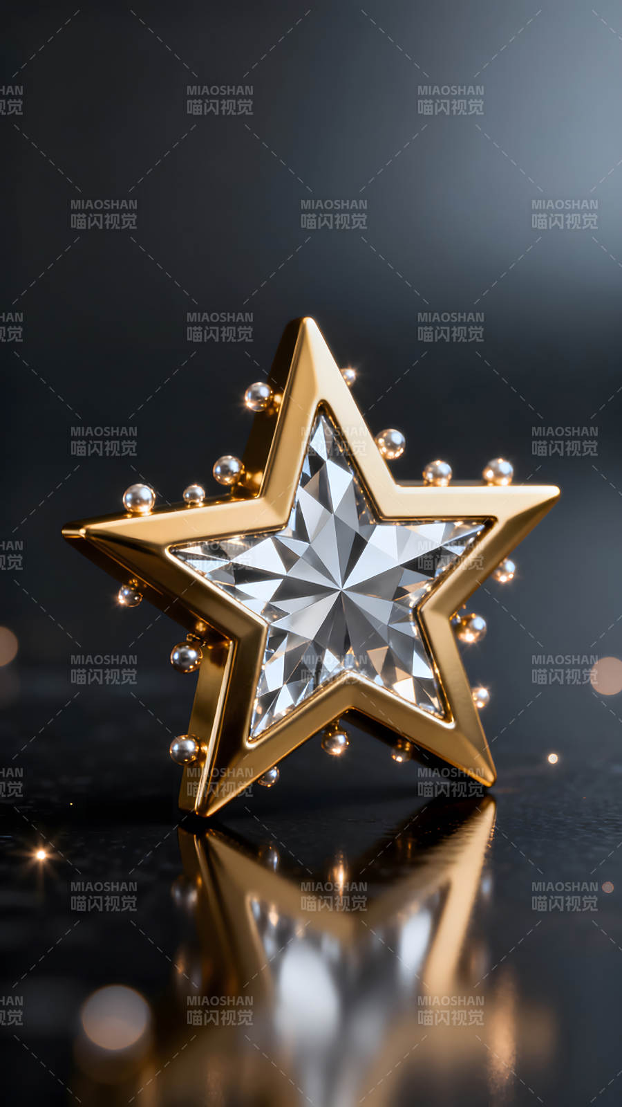 金星闪耀钻石华丽装饰图片