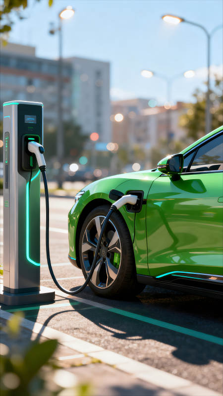 电动汽车充电场景展示图片