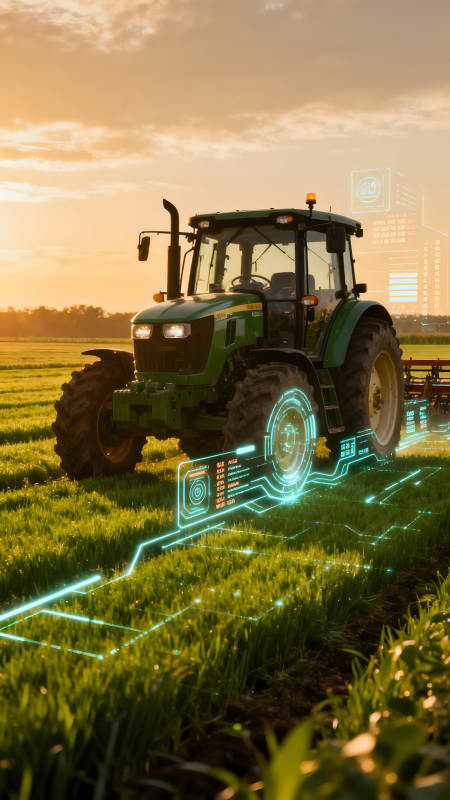 智慧农业科技耕耘希望田野图片