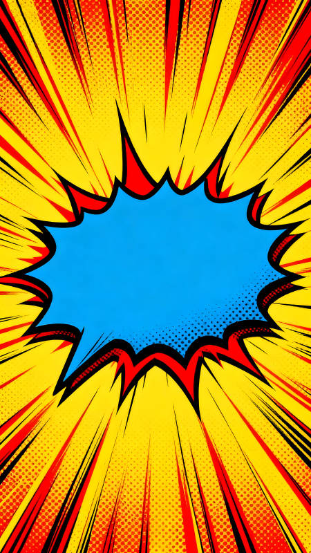 漫画风格的爆炸冲击背景图像图片