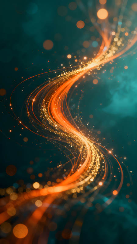 光线蜿蜒绚丽色彩迷人景象图片