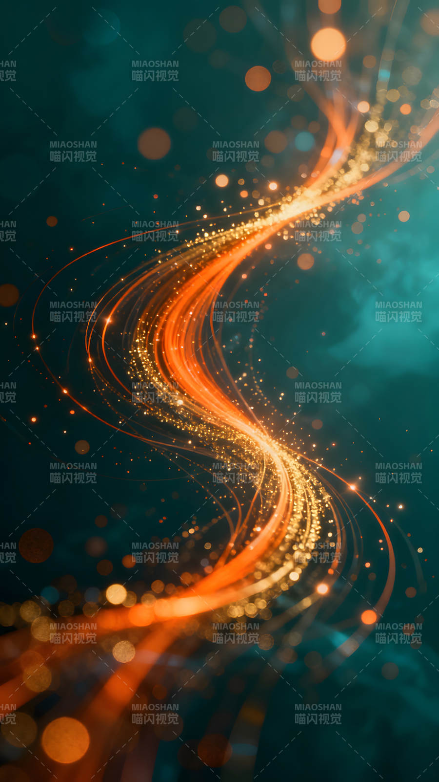 光线蜿蜒绚丽色彩迷人景象图片