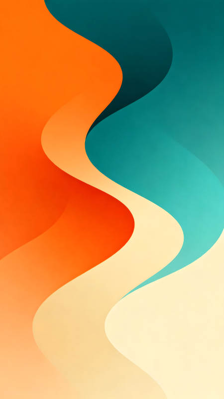 抽象的彩色波浪背景设计图片