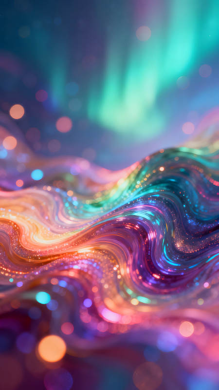 绚丽多彩的梦幻抽象景象图片