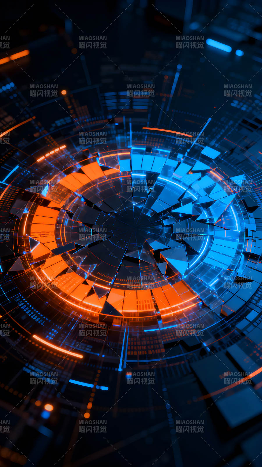 科技感抽象光线构成图片