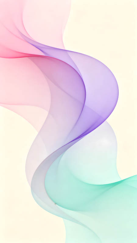 柔和色彩的抽象飘带图片