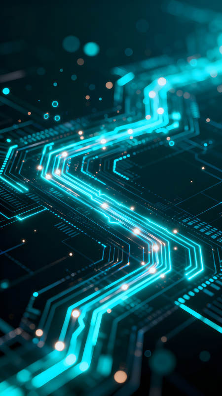 电路板科技感光线图图片