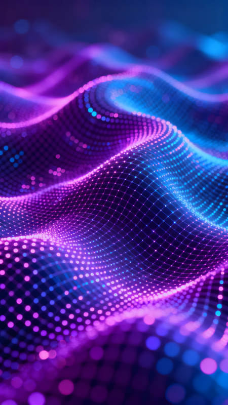 霓虹灯点阵波浪图图片