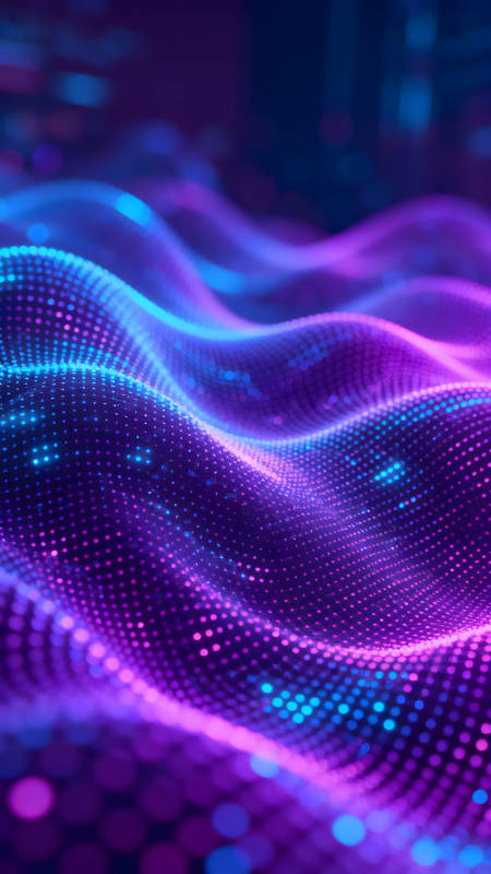 霓虹灯点阵波浪图图片