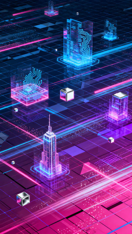 未来科技都市感数字艺术图片