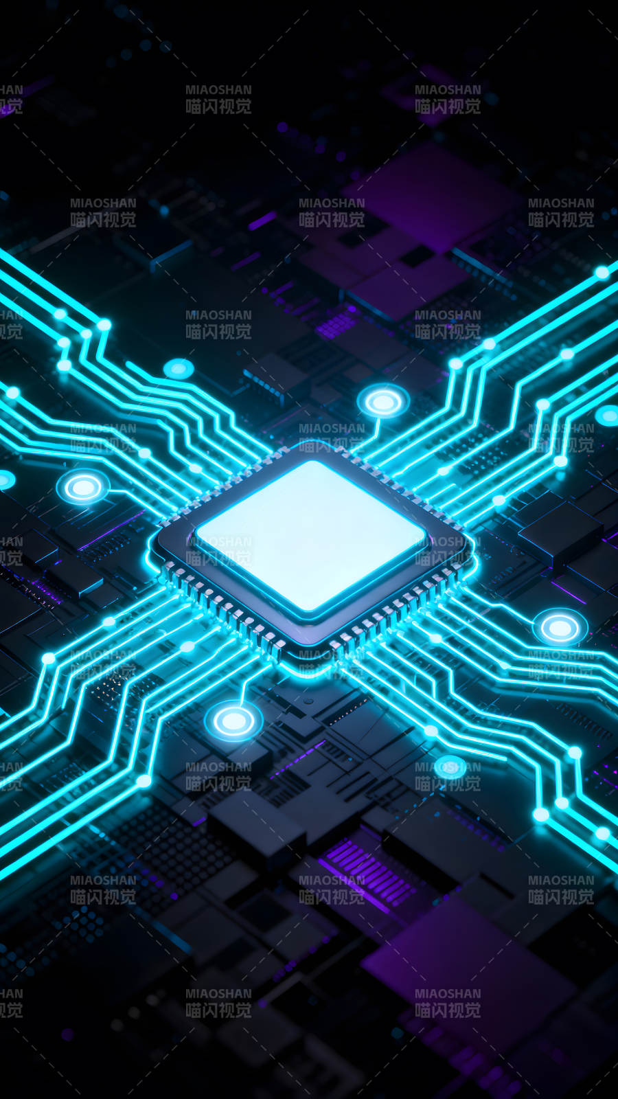 芯片电路数字科技图片
