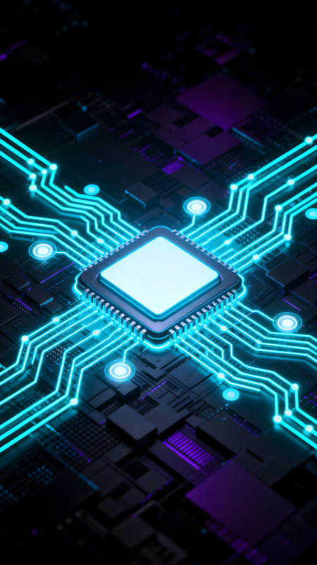 芯片电路数字科技图片