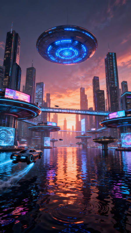 未来城市风光景象令人震撼图片