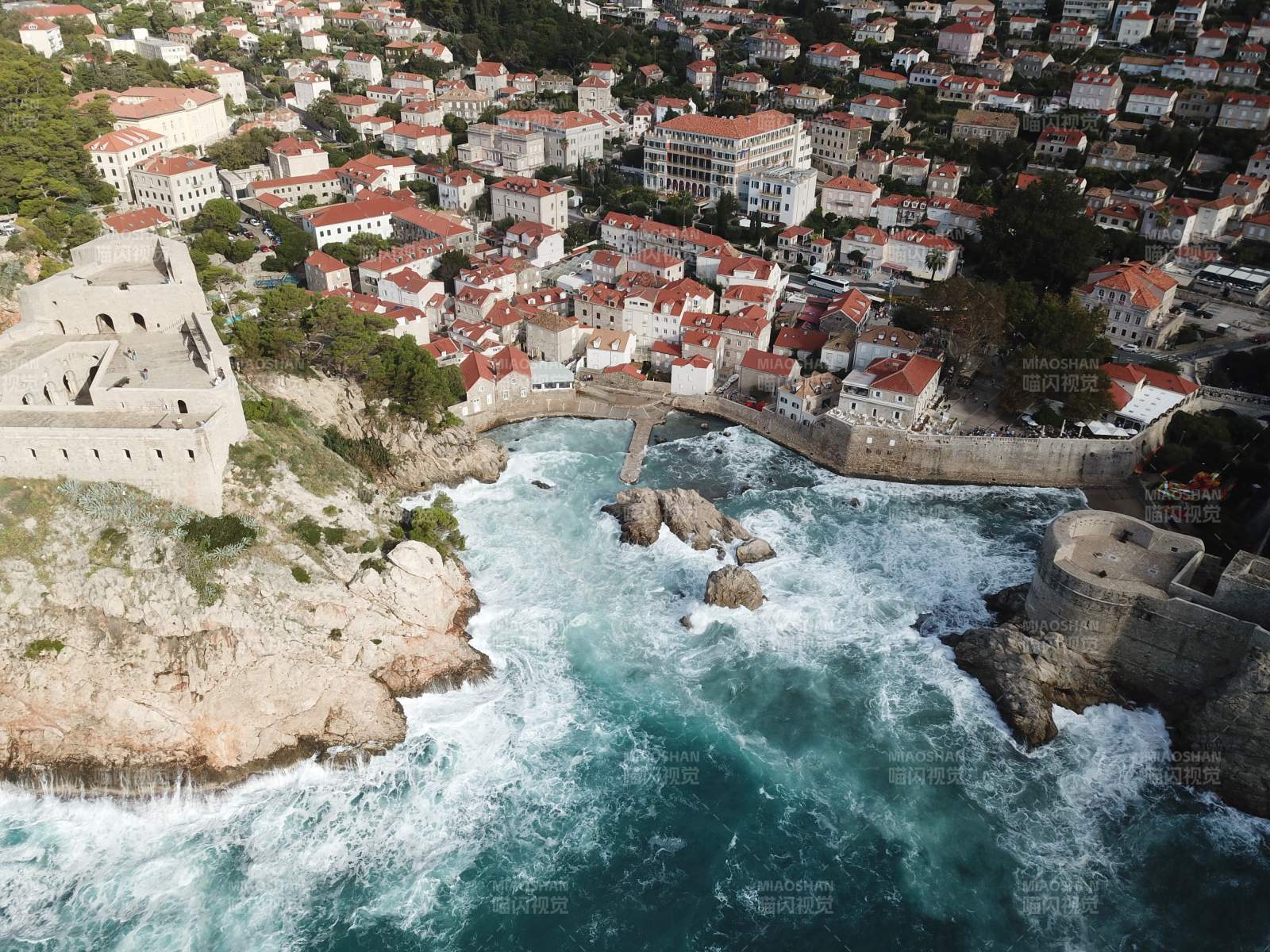 克罗地亚 君临城 海滨古城风光图片