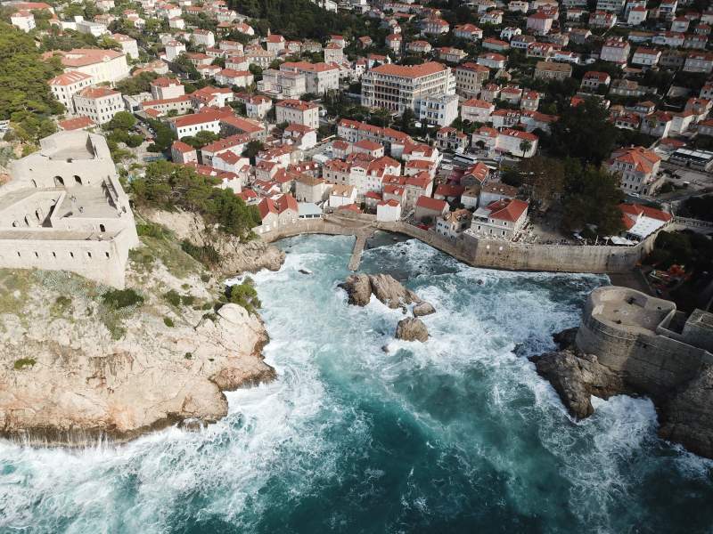 克罗地亚 君临城 海滨古城风光图片