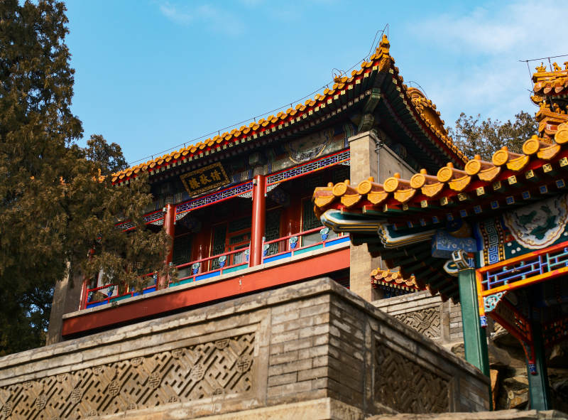 颐和园古建筑风光图片