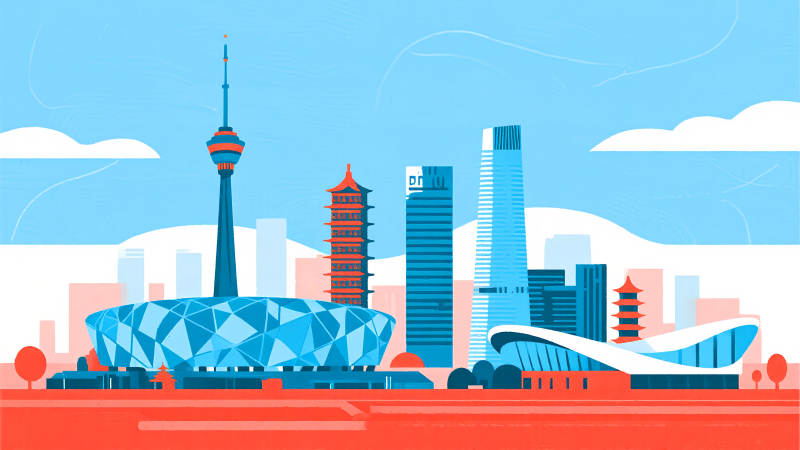 北京现代都市天际线图片