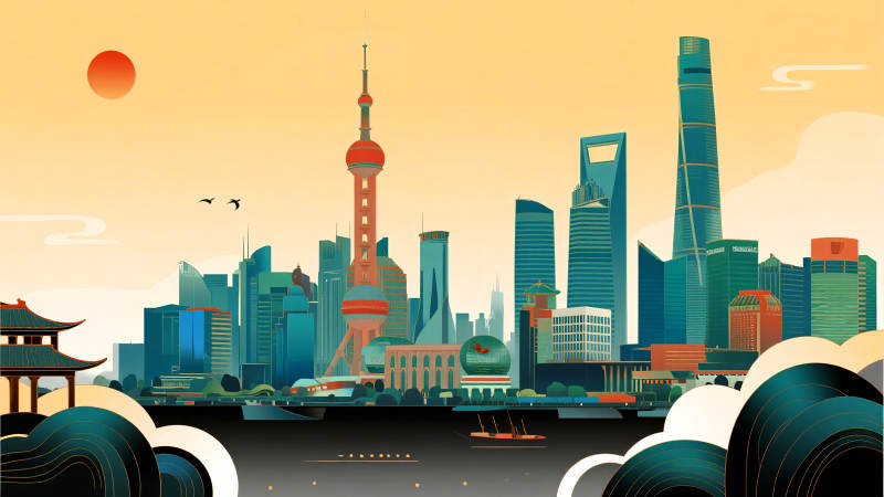 上海天际线图片