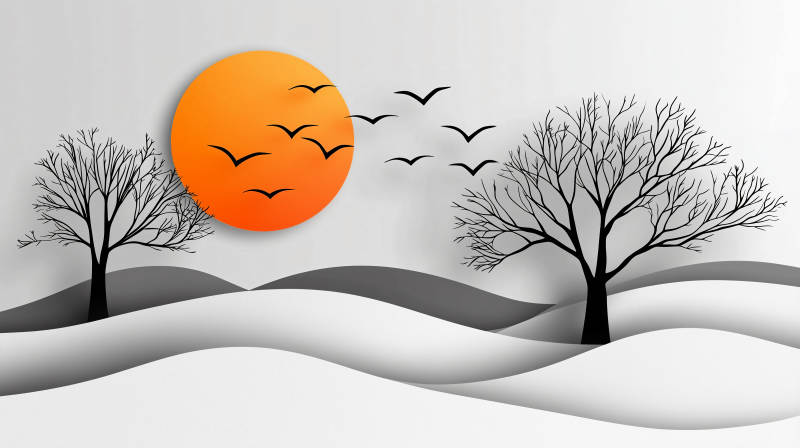 冬季暖阳下的静谧图片