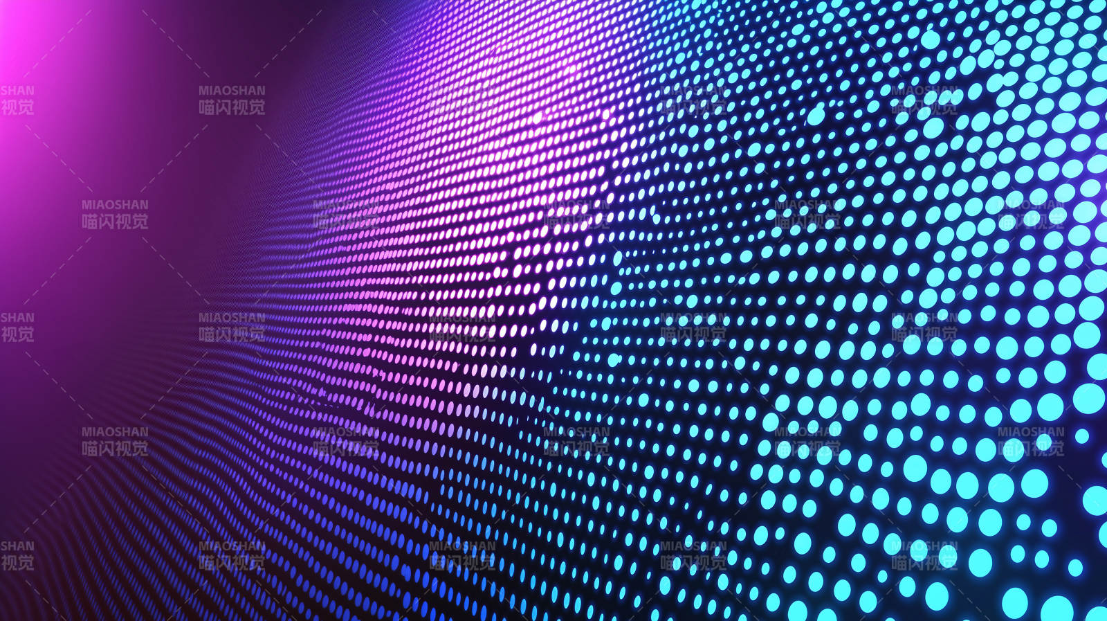 霓虹光点律动图片