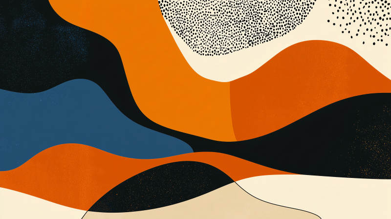 抽象艺术风格的色彩流淌图片