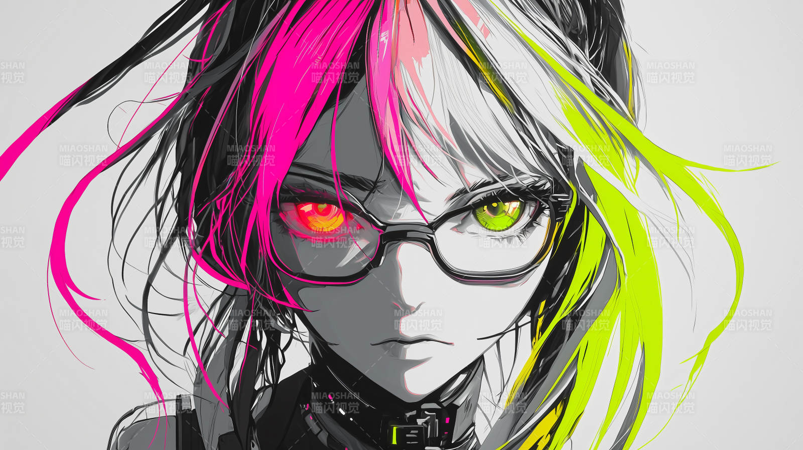 赛博朋克少女图片