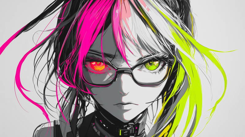 赛博朋克少女图片