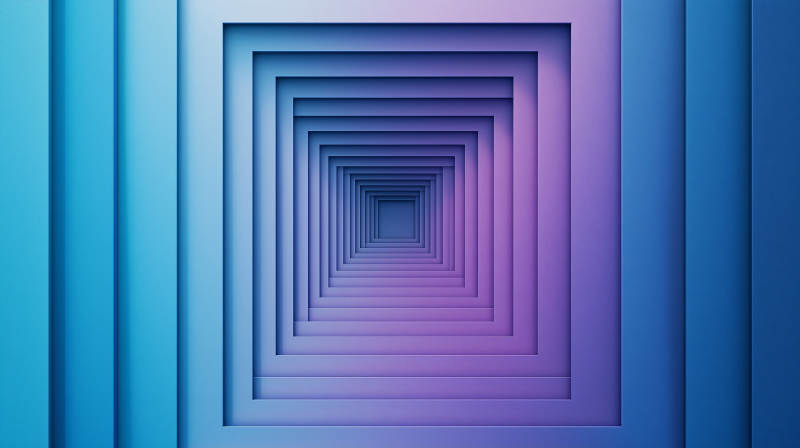 无限延伸的色彩隧道图片