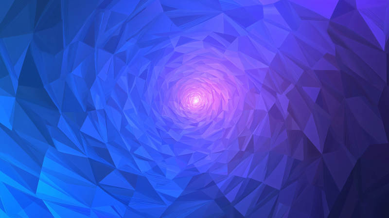 蓝色几何漩涡图片
