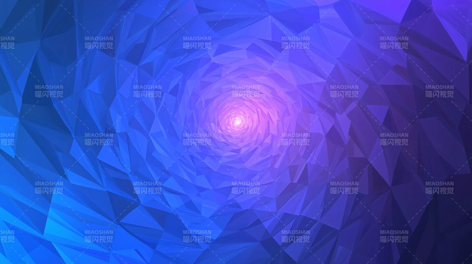 蓝色几何漩涡图片