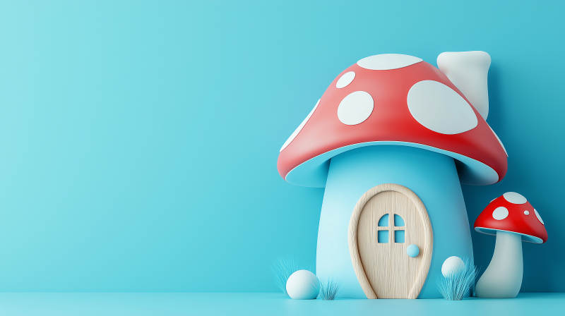 童话般的蘑菇屋图片