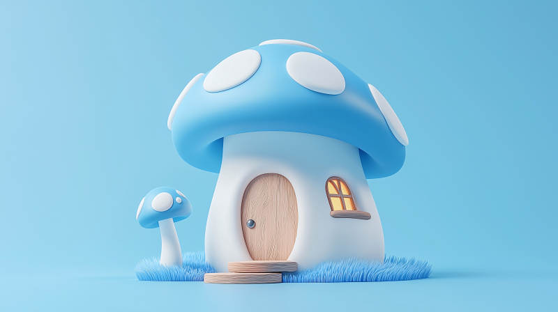 童话般的蘑菇屋图片