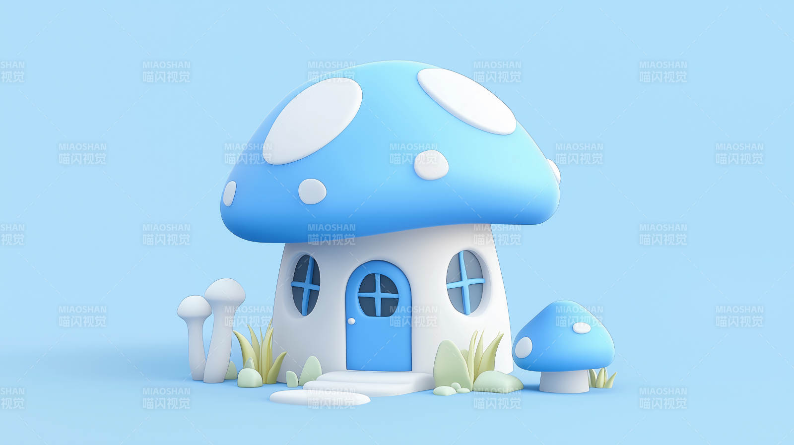 童话般的蘑菇屋图片