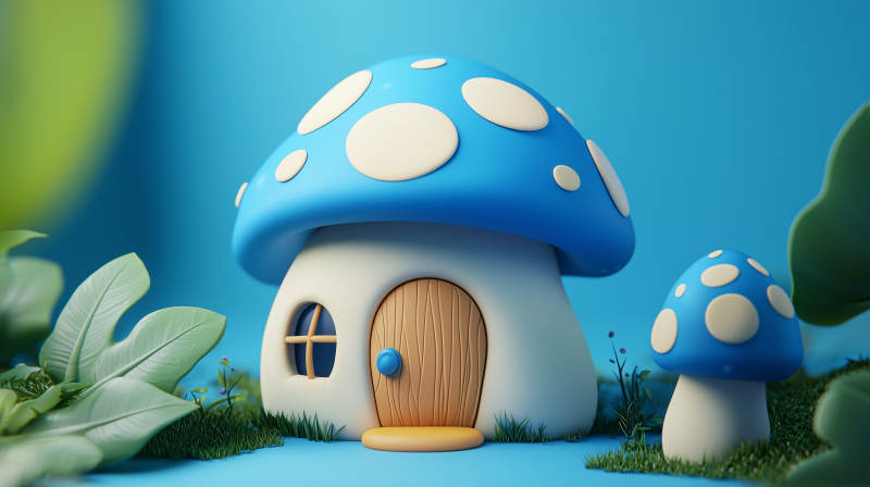 童话般的蘑菇屋图片