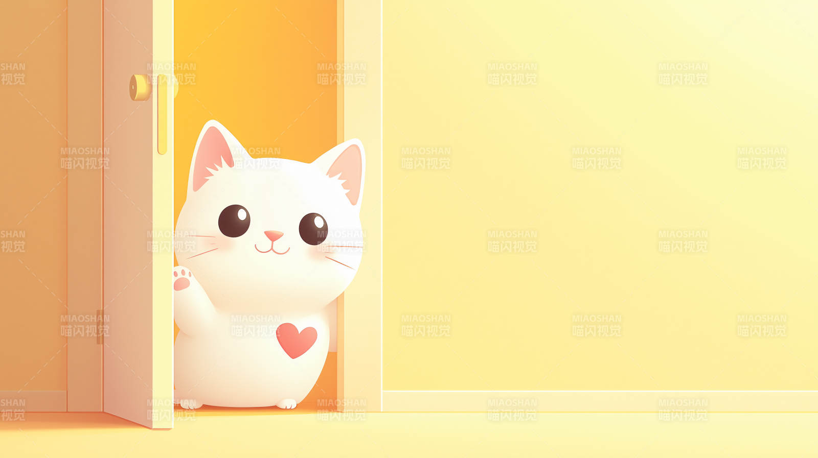 萌宠猫咪探出头图片