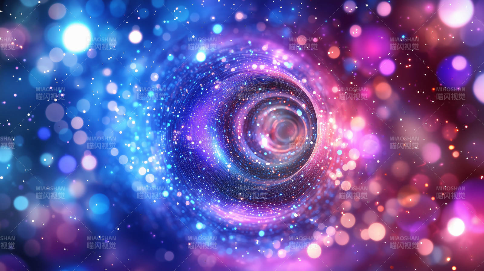 绚丽星河漩涡图片