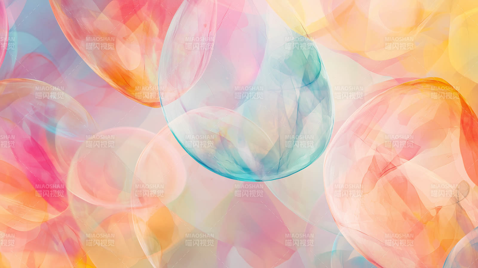 柔和水彩晕染背景图片